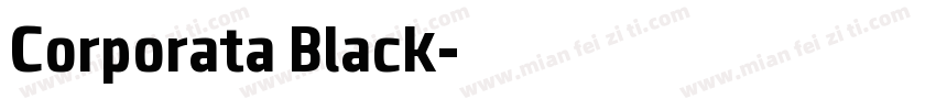 Corporata Black字体转换